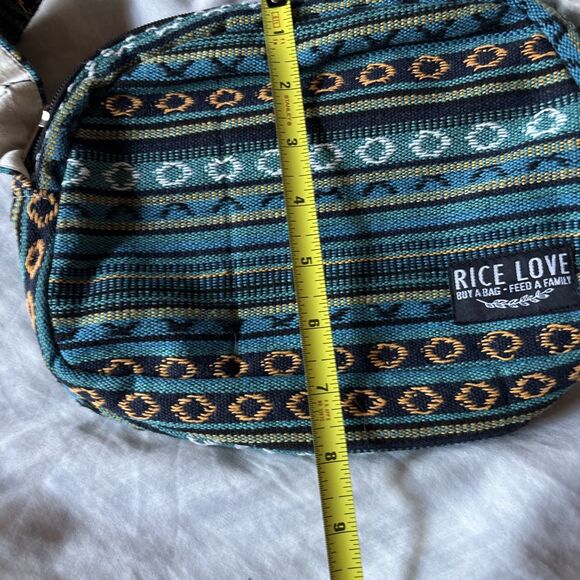 Rice Love Crossbody Purse Bag Blue - Picture 12 of 12